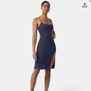 NWT Halara Everyday Bodycon midi dress with slit